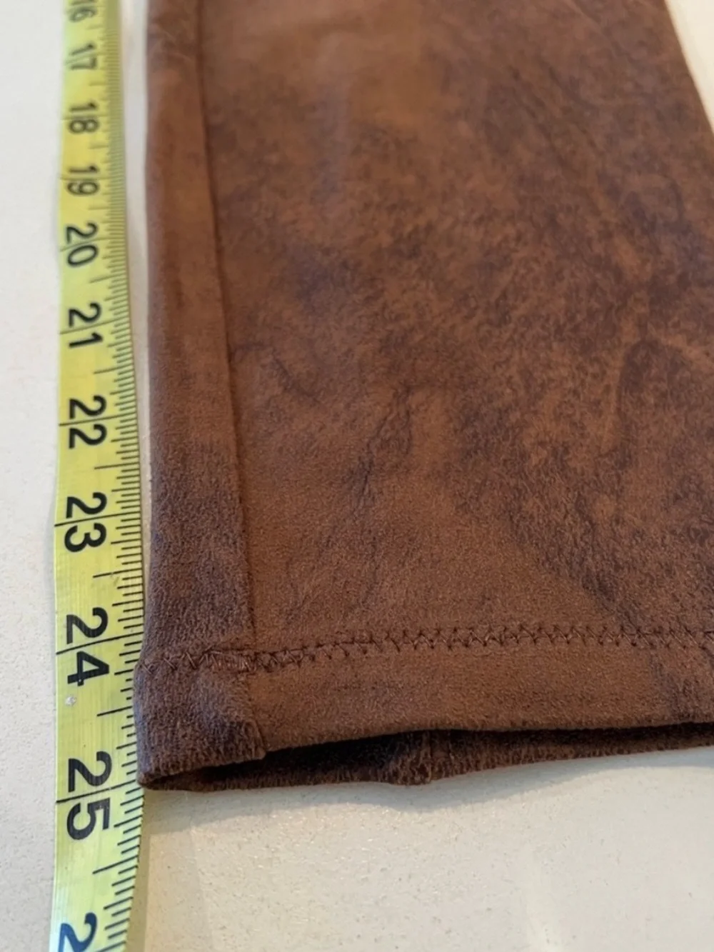 Free People Faux Suede Brown Pull On Skinny Pants XS 25
